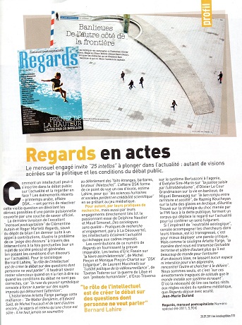 Les Inrocks parlent de Regards