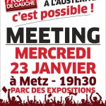 Meeting du Front de gauche pour une alternative à l’austérité
