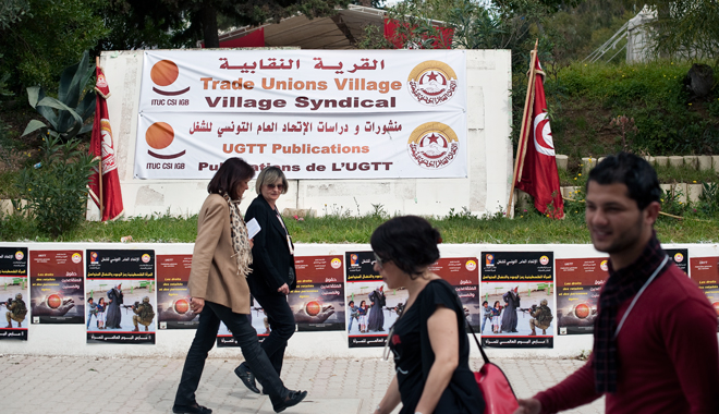 Au FSM, l&rsquo;esquisse d&rsquo;une internationale du travail