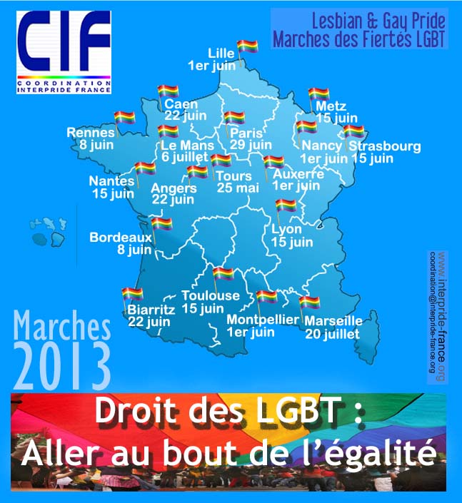 Lesbian & Gay Pride et marche des Fiertés 2013
