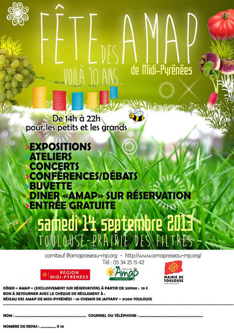 Anniversaire du réseau AMAP Midi-Pyrénées