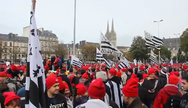 Manifestation à Quimper, imbroglio politique