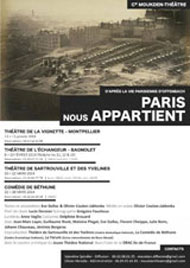 Théâtre : « Paris nous appartient », ou comment mettre la ville en pièce