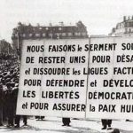 Manifestation du 14 juillet 1935, place de la Bastille