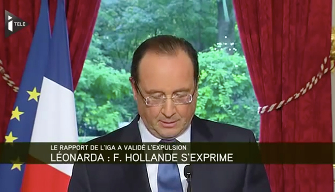 François Hollande « I-télévisé et BFMisé » dans l’affaire Leonarda