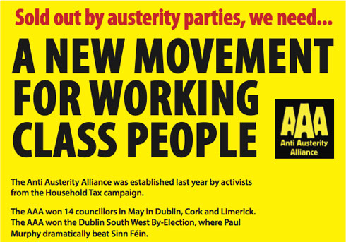 En Irlande, l&rsquo;Alliance anti-austérité rêve de marcher dans les pas de Syriza et Podemos