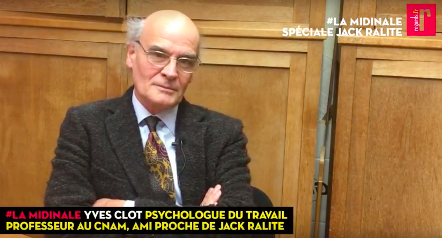 Yves Clot : « Jack Ralite n&rsquo;avait pas le pouvoir d&rsquo;un ministre de la culture mais il en avait l&rsquo;autorité »