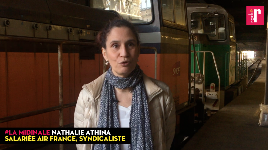 Nathalie Athina (syndicaliste Air France) : « Après 20 ans d&rsquo;ancienneté, je gagne autour de 1700 euros par mois. »