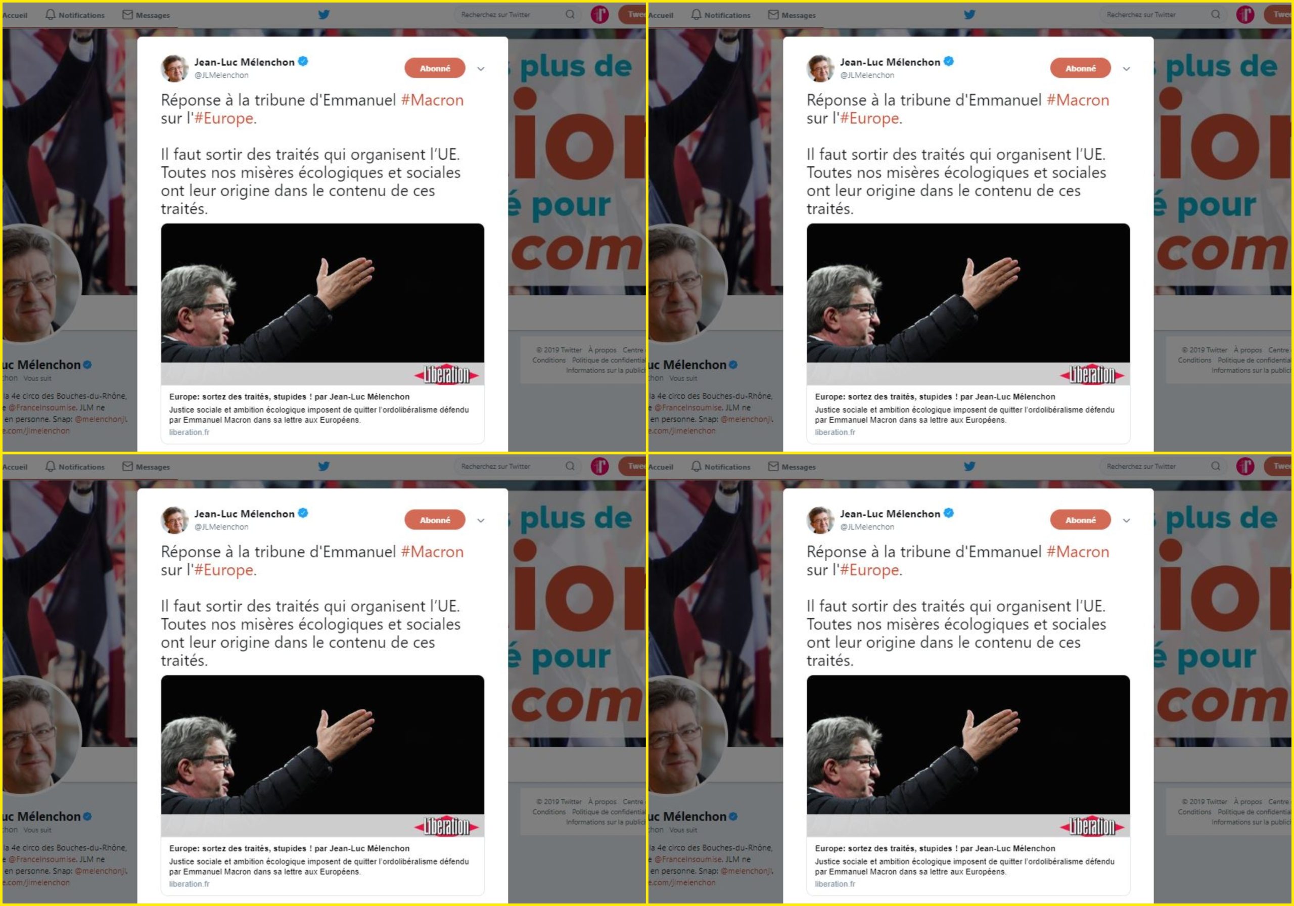 « Sur l&rsquo;UE, Mélenchon ne fait plus référence à la stratégie « plan A, plan B » »