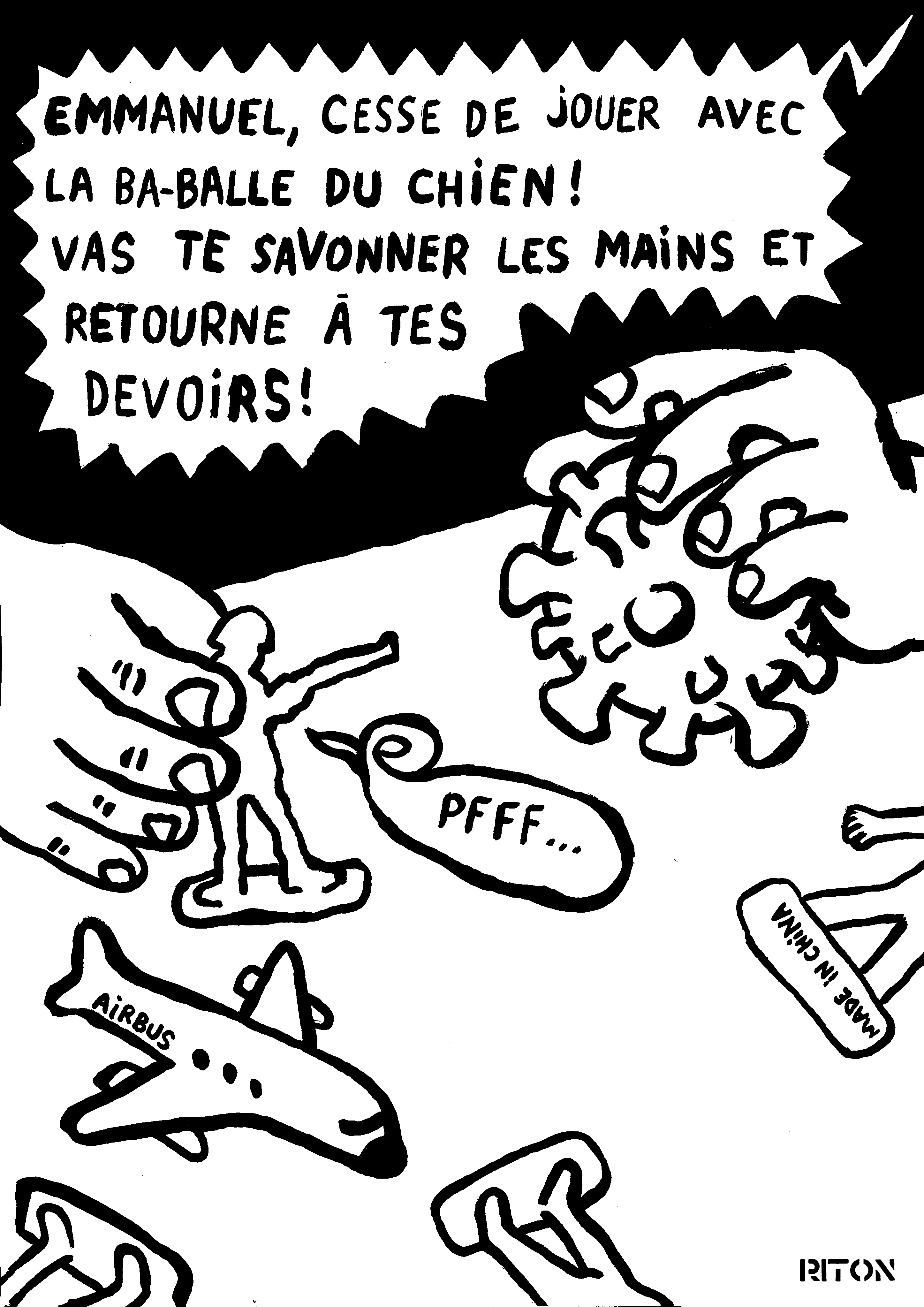 Clemenceau dans les tranchées