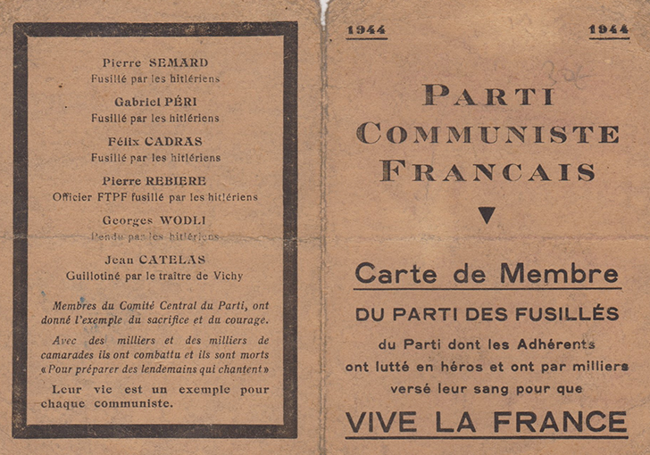 Le communisme était un parti  et il n’était pas que cela…